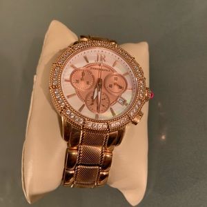 Judith Ripka Chronograph Watch SZ Small Rose Gold